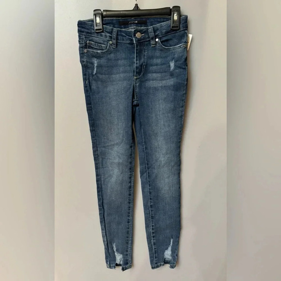 Joe's Dylan Mid Rise Skinny Ankle Ripped Medium Wash Jean Sz 14 - Picture 4 of 4